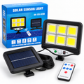 Lámpara solar LED exterior con sensor de movimiento